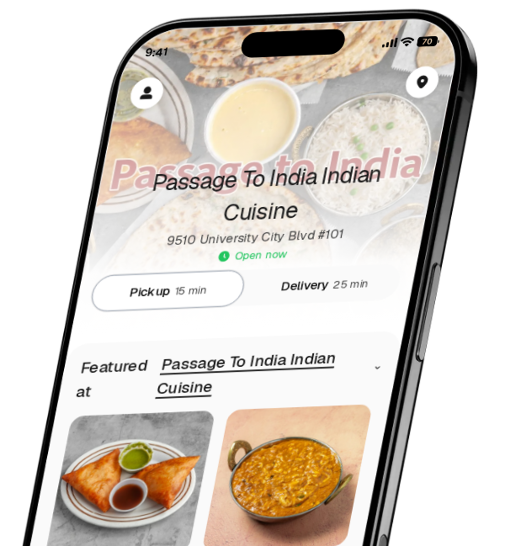 Passage To India Indian Cuisine app preview